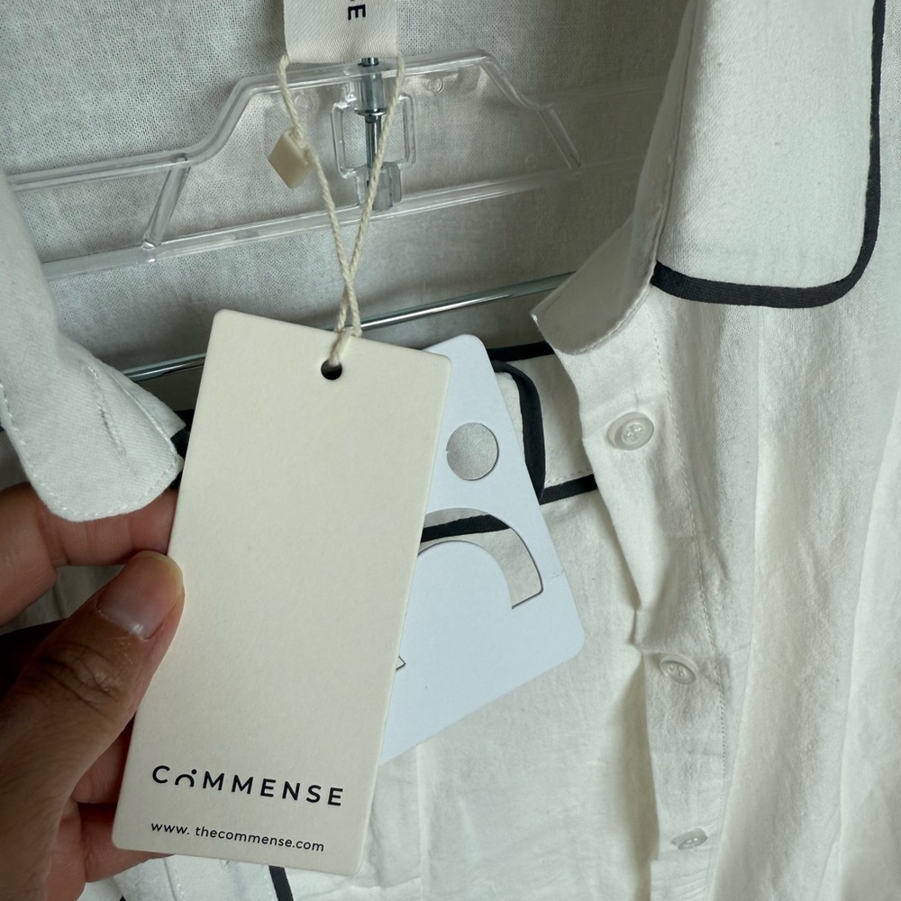 Commense White Blouse and Shorts Set NWT - Picture 8 of 8